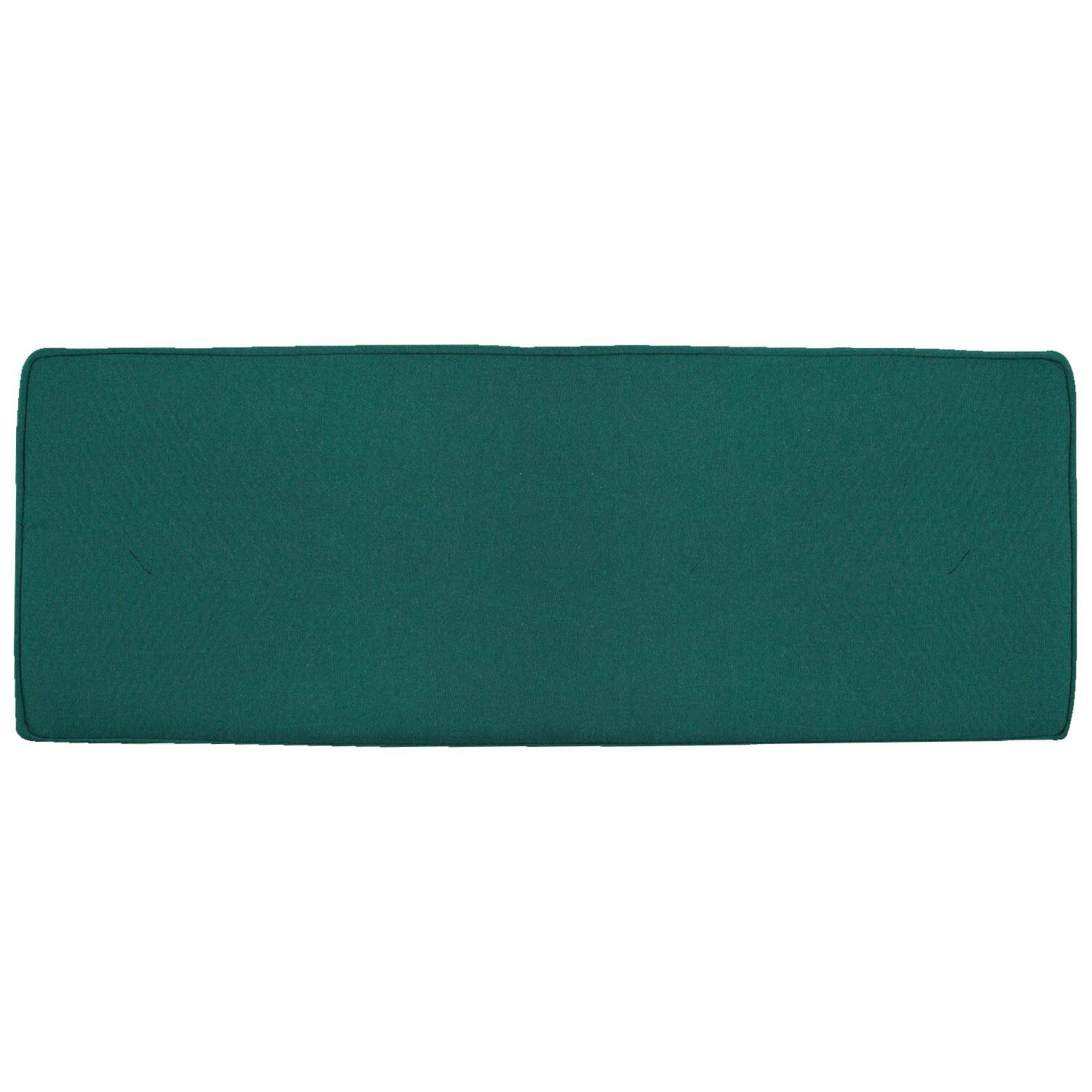 Sunbrella Canvas Forest Green Medium Outdoor Replacement Bench Cushion W/ Piping By Signature