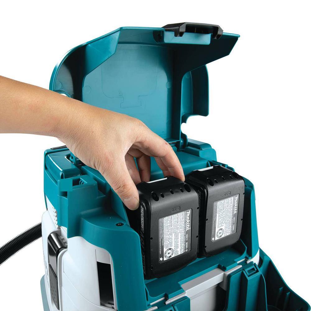 Makita 18V X2 LXT Lithium-Ion (36V) Brushless Cordless 2.1 Gallon Dry Dust Extractor kit 5.0Ah XCV21PTX