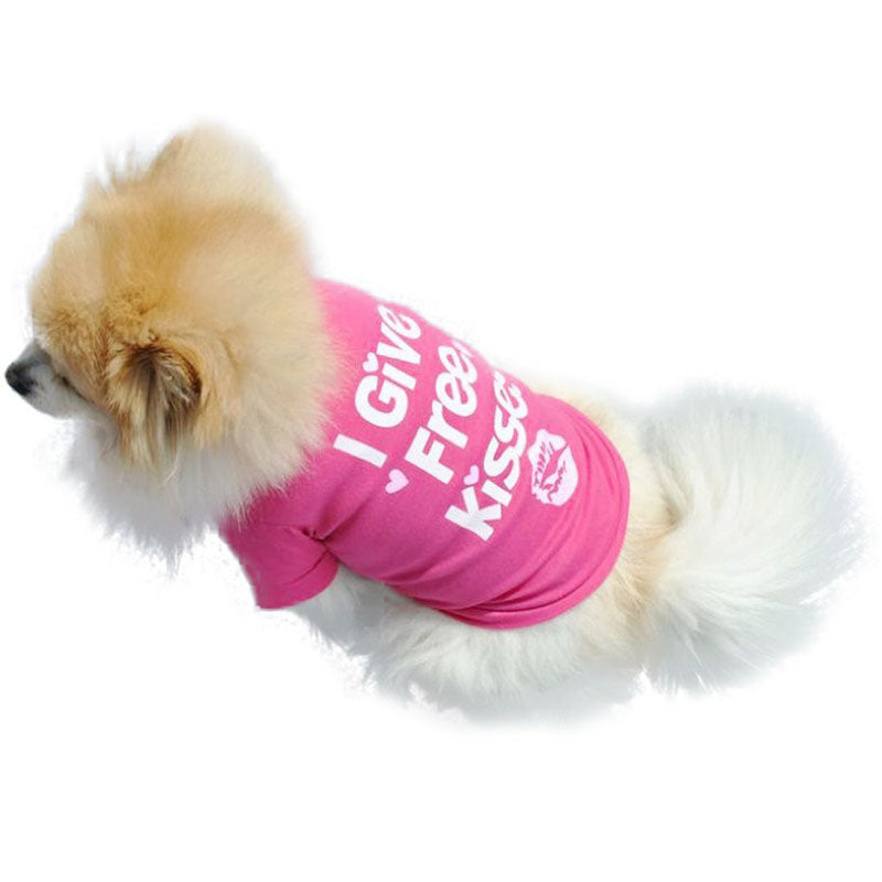 Pet Dog Clothes Cat Pet Puppy Spring Summer Clothes Vest T Shirt XS Pet cute cartoon printed Dog Cat vest clothes Dress