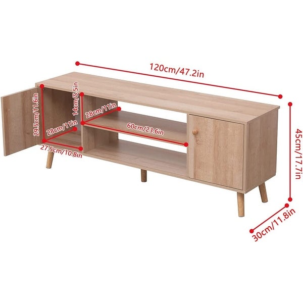 Wood TV Stand Cabinet for TVs up to 50