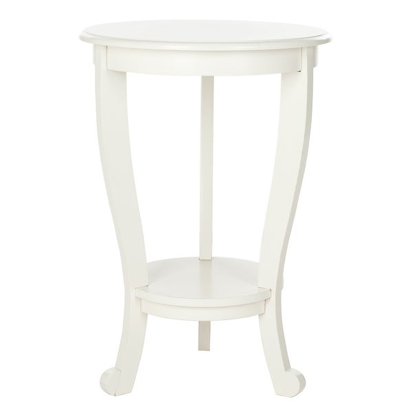 SAFAVIEH Cape Cod Cream Pedestal Side Table - 18.1