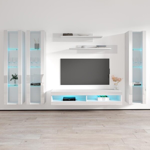 Fly CD2 34TV Wall Mounted Floating Modern Entertainment Center