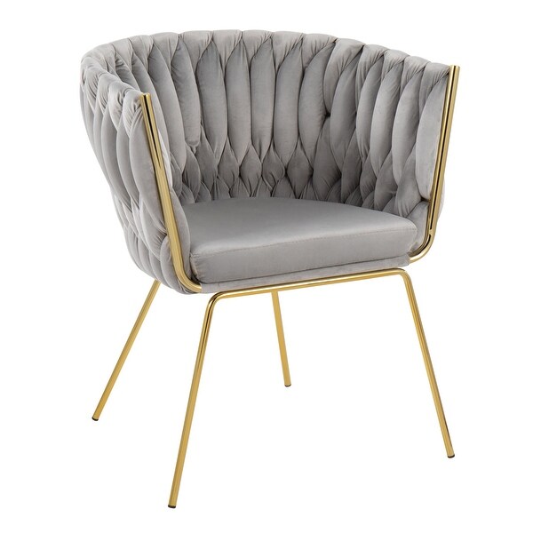 Silver Orchid Braided Erika Chair