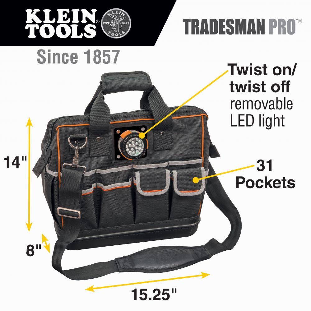 Tradesman Pro™ Lighted Tool Bag