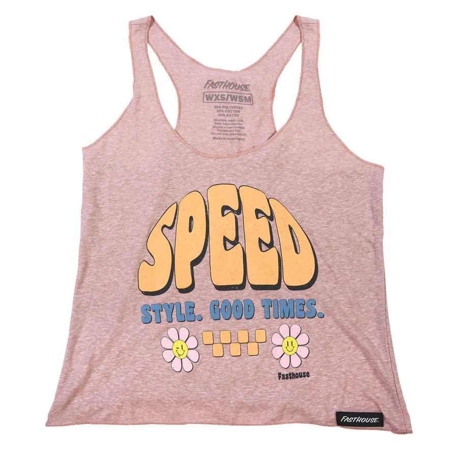 Fasthouse Peachy Keen Crop Tank - Womens - Heather Peach