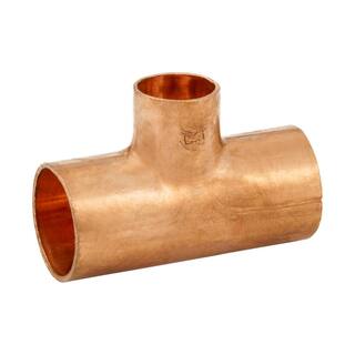 Everbilt 34 in. x 34 in. x 12 in. Copper Pressure Cup x Cup x Cup Reducing Tee Fitting W 04033EB