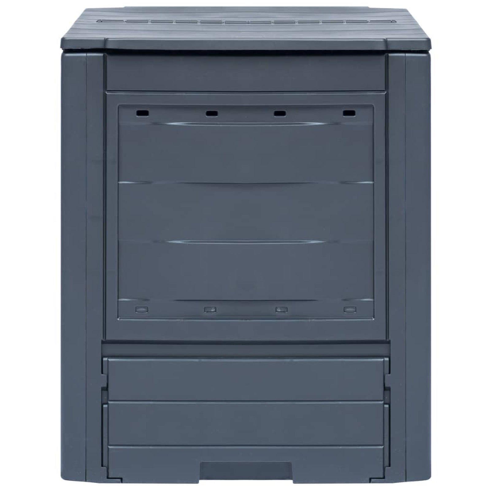 Garden Composters 2 pcs Gray 23.6"x23.6"x28.7" 137.4 gal