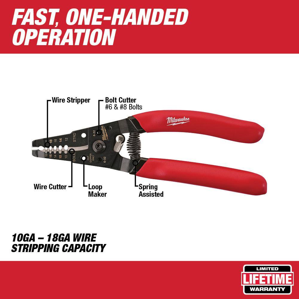 MW 18 in. Bolt Cutter with 38 in. Maximum Cut Capacity and 7 in. Wire Strippers 48-22-4018-48-22-6109