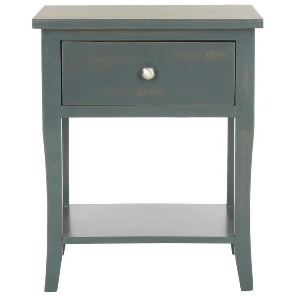 SAFAVIEH Coby Dark Teal End Table - 18.1