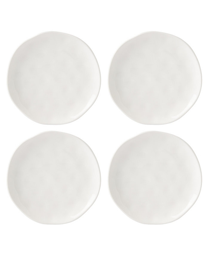 Lenox Bay Solid Colors 4 Piece Accent Plate Set Service for 4