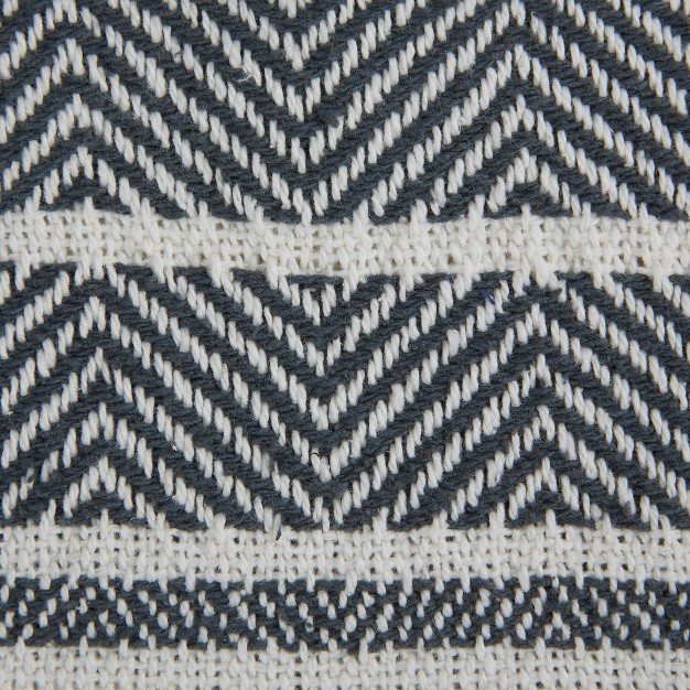 2 tone Chevron Striped Throw Blanket Design Imports