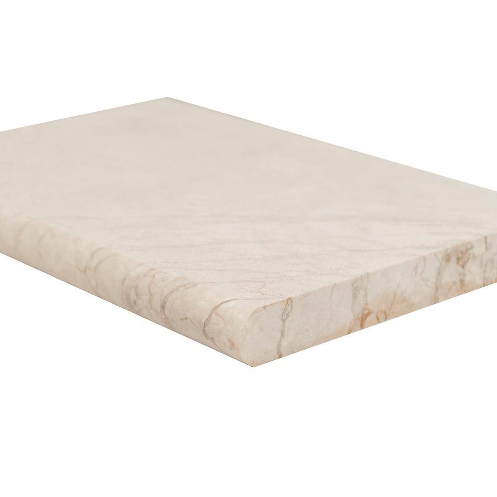 MSI Aegean Pearl Beige 2 in. x 16 in. x 24 in. Tumbled Marble Pool Coping (40-Pieces106.8 sq. ft.Pallet) MAEGPRL1624