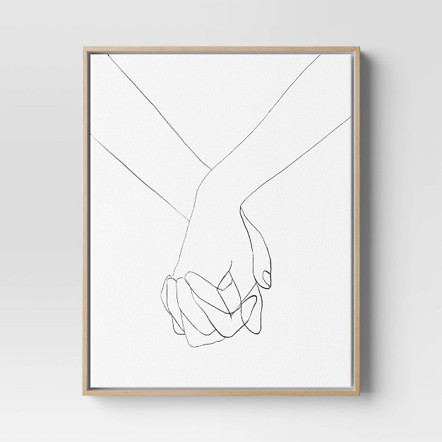 X 20 quot Hands Framed Canvas