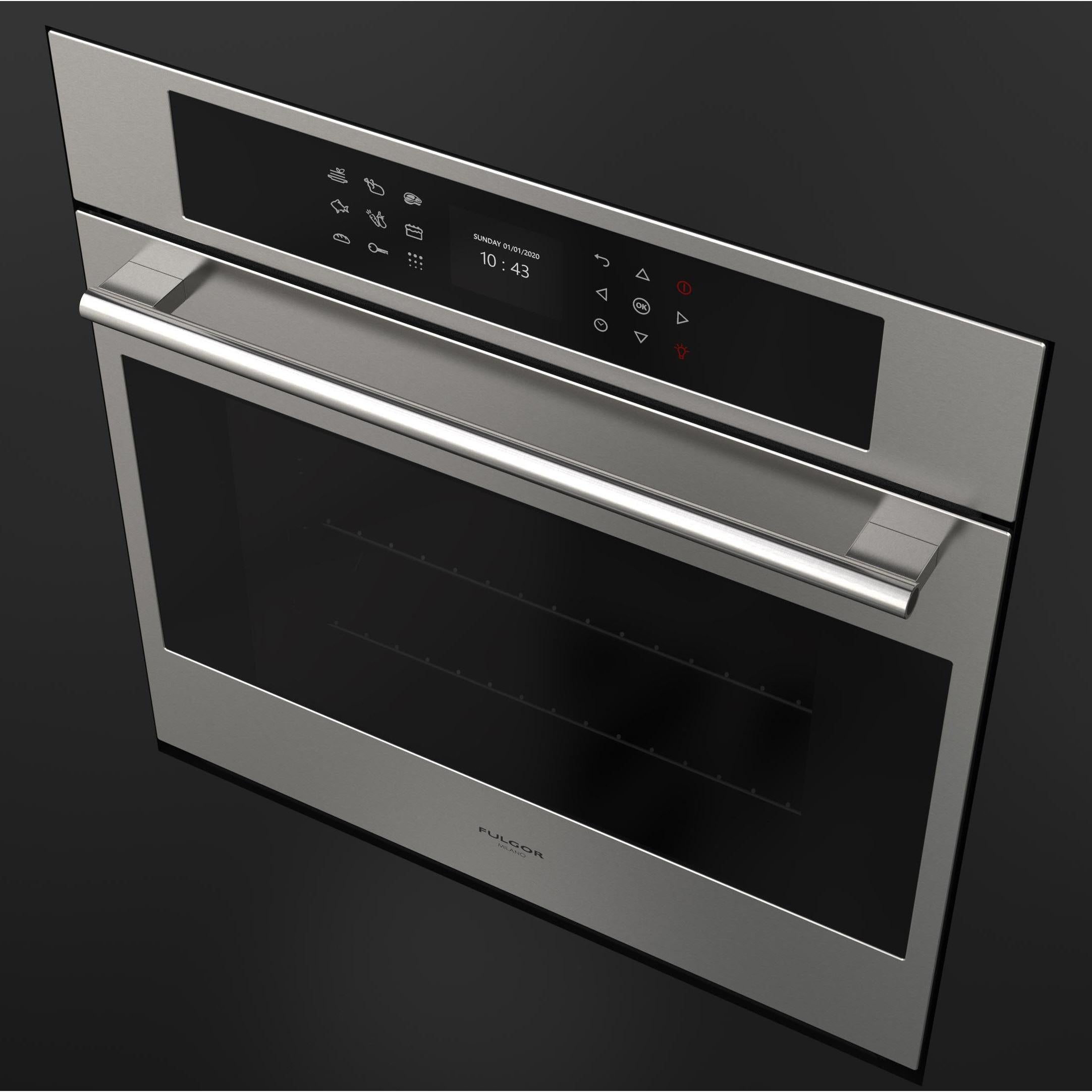 Fulgor Milano 24-inch, 2.4 cu.ft. Built-in Wall Oven with Convection Technology F7SP24S1