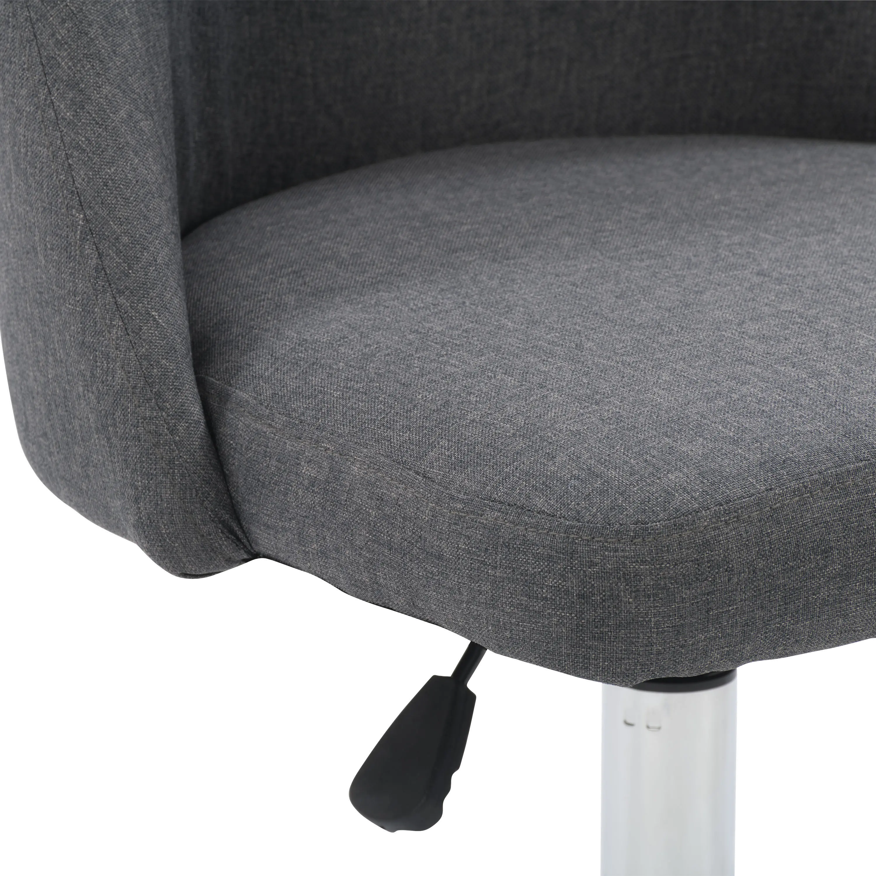 Marlowe Dark Gray Upholstered Armless Office Chair