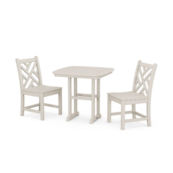 Polywood Chippendale Side Chair 3-Piece Dining Set PWS1203-1