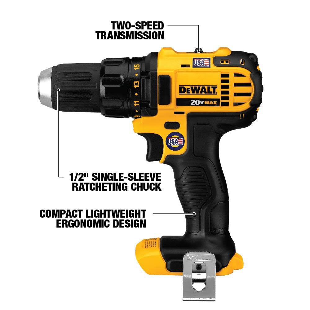 DEWALT 20V MAX Compact Drill/Driver / Impact Driver Combo Kit DCK280C2 from DEWALT