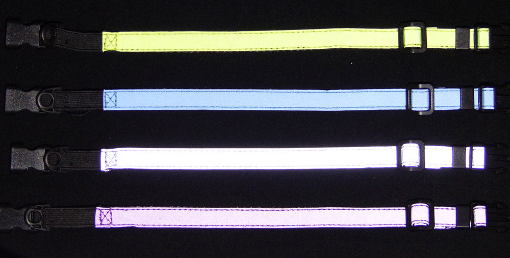 Cat Collar， Adjustable， Safety Stretch Elastic， Reflective， Silver