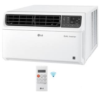 LG 18000 BTU 230208-Volt Dual Inverter Window Air Conditioner LW1817IVSM Cools 1000 Sq Ft Wi-Fi Enabled with Remote LW1817IVSM