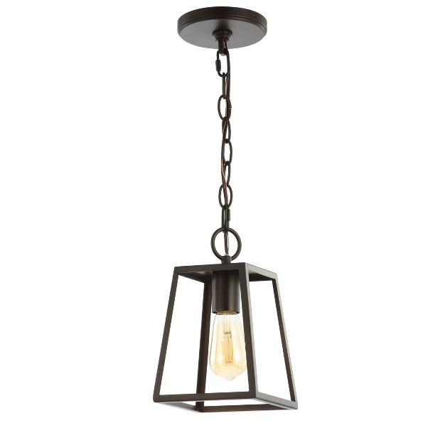 Adjustable Metal Ira Drop Pendant includes Energy Efficient Light Bulb Black Jonathan Y