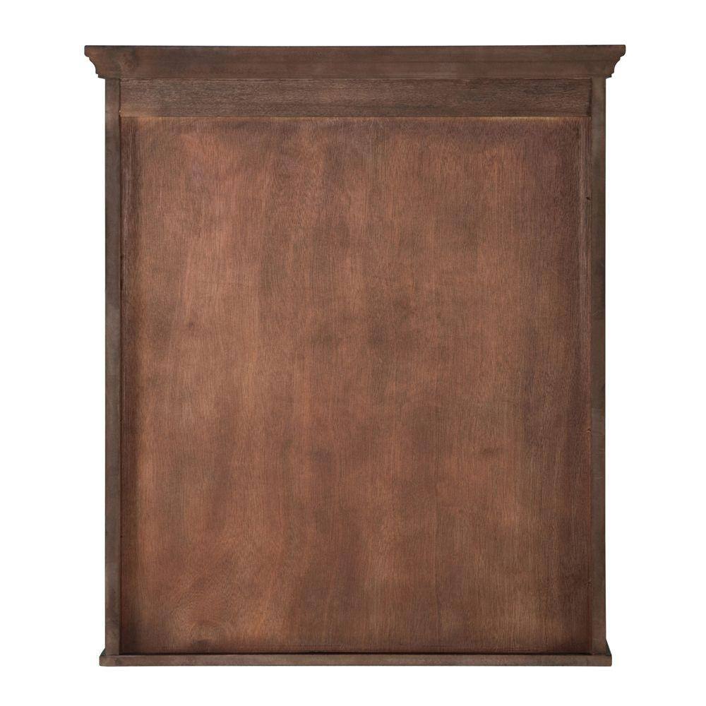 Home Decorators Collection Ashburn 23-12 in. W Bathroom Storage Wall Cabinet in Mahogany ASGW2327