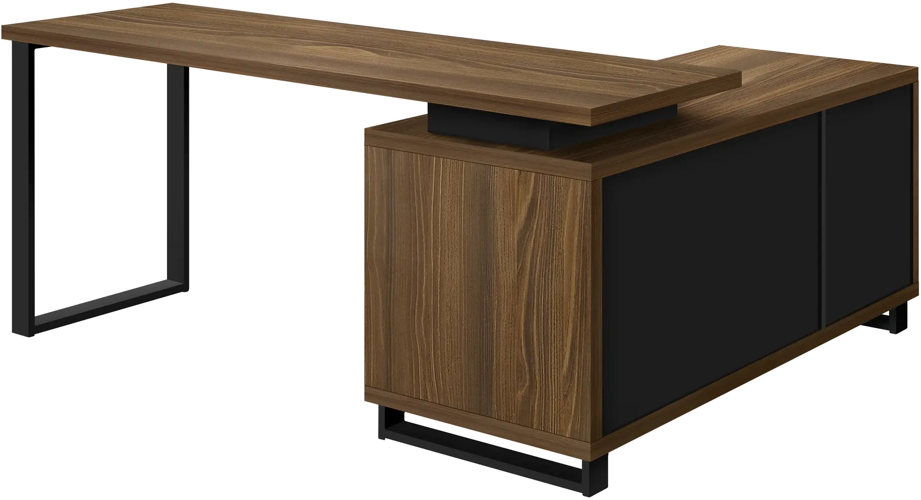 Monarch Dark Brown 72 L Shaped Computer Desk