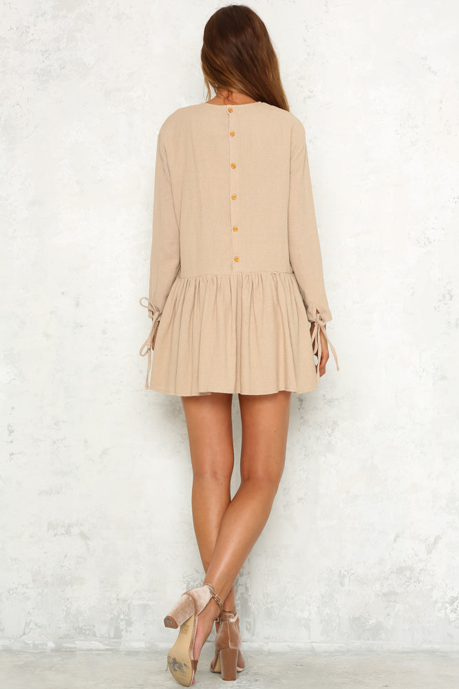 On Sight Dress Beige