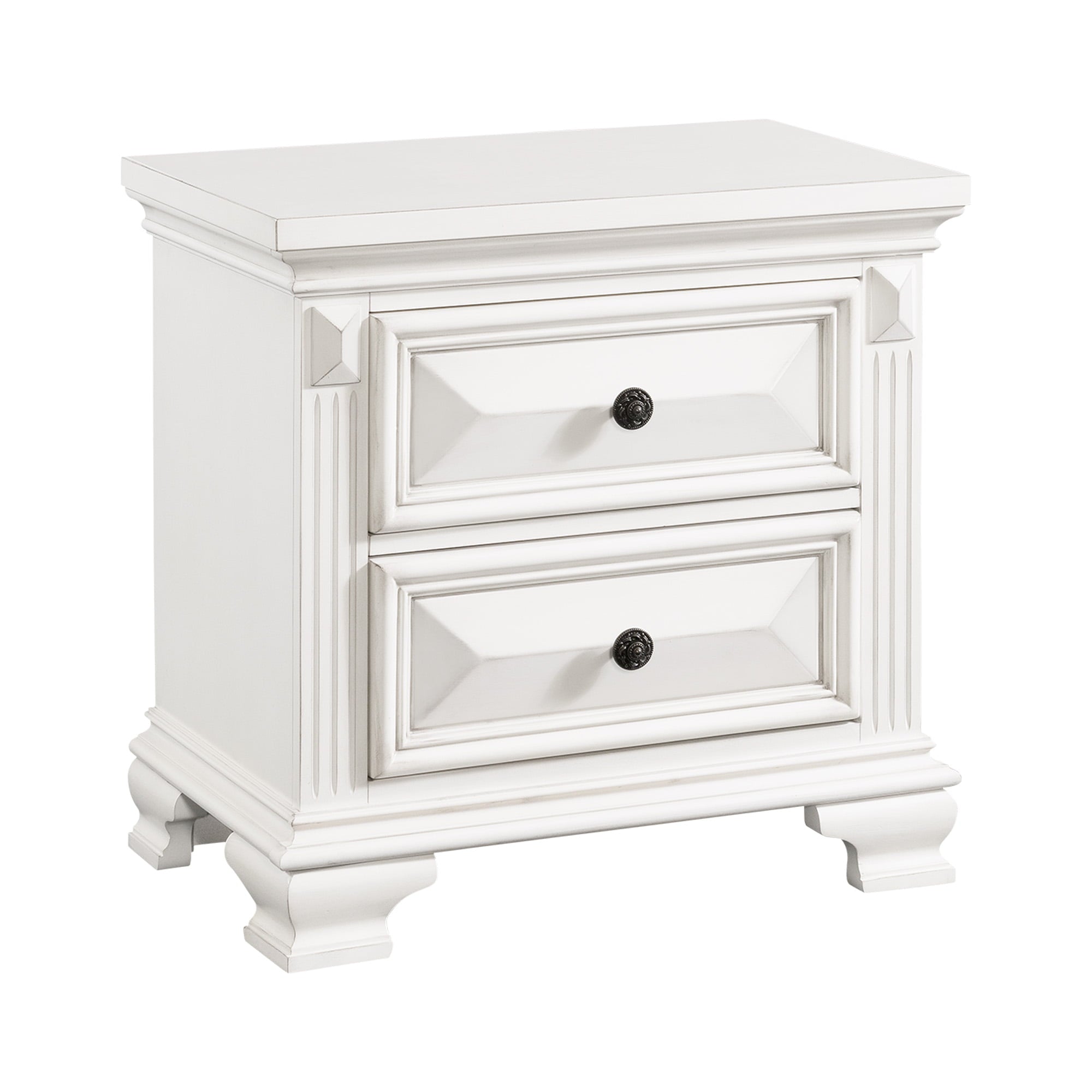 Picket House Furnishings Trent 2-Drawer Nightstand in White