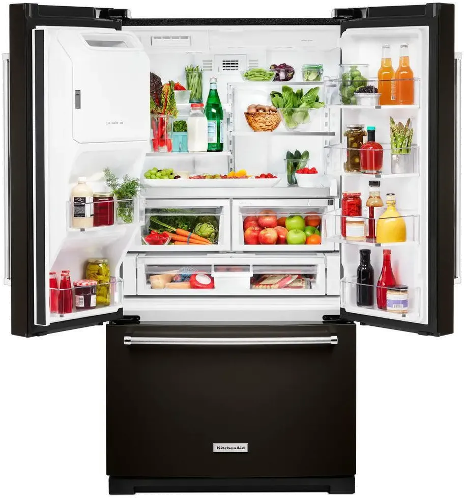 KitchenAid French Door Refrigerator KRFF507HBS