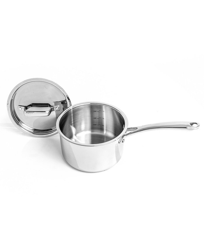 BergHOFF Professional 18 10 Stainless Steel Tri-Ply 3.3 Quart Sauce Pan with Lid