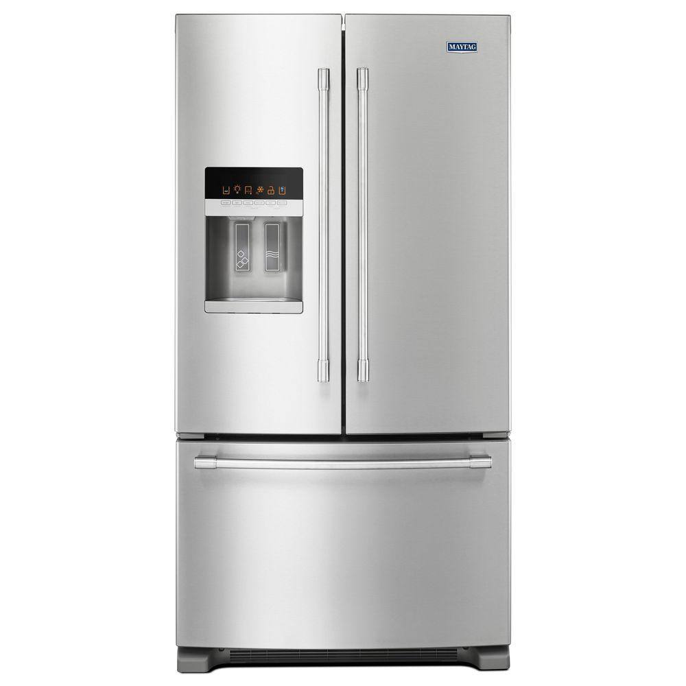 Maytag 25 cu. ft. French Door Refrigerator in Fingerprint Resistant Stainless Steel MFI2570FEZ