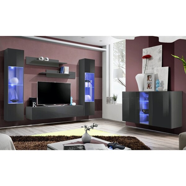 Fly SBI-A3 Wall Mounted Floating Modern Entertainment Center