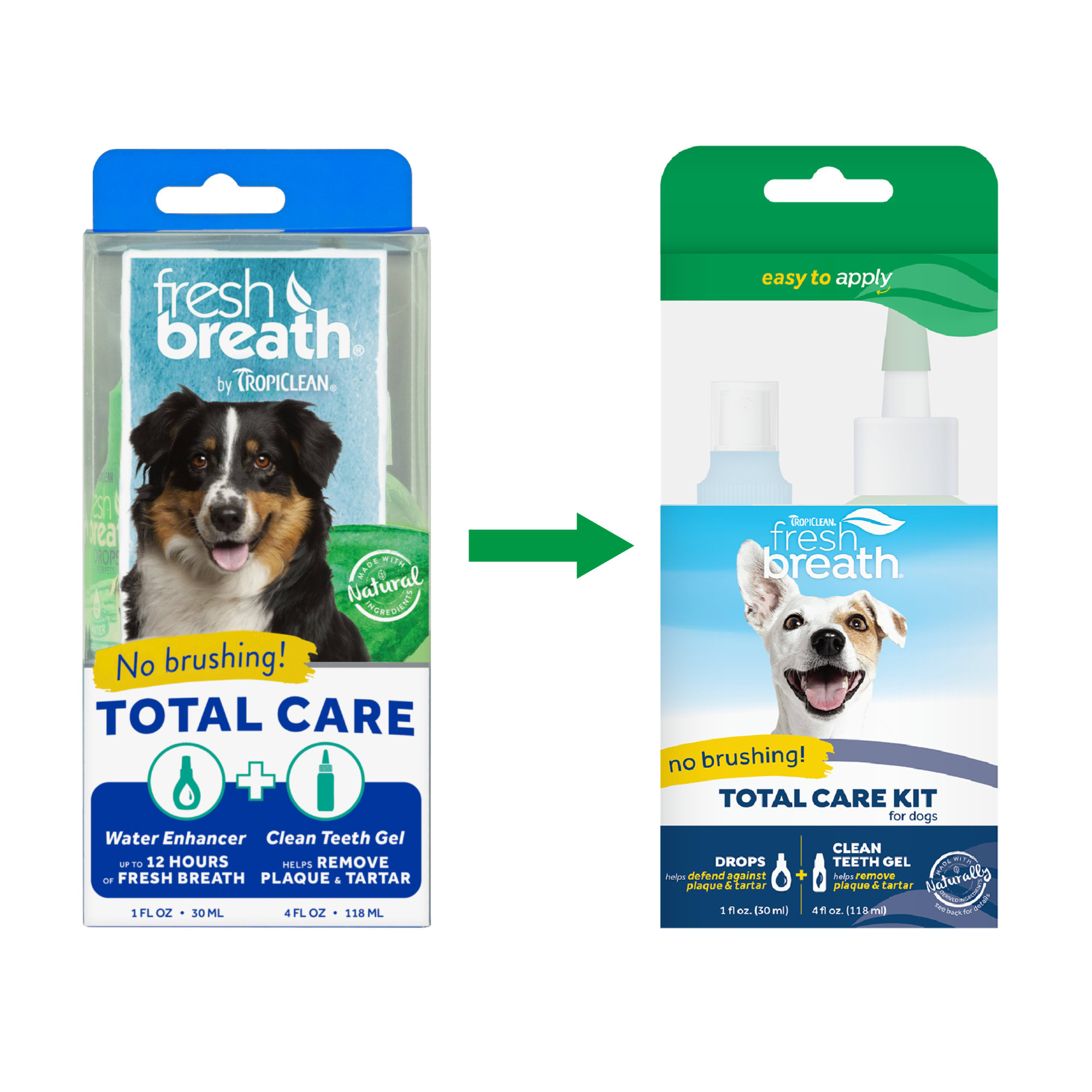 TropiClean Fresh Breath Total Care Kit for Dogs， 4 fl. oz.