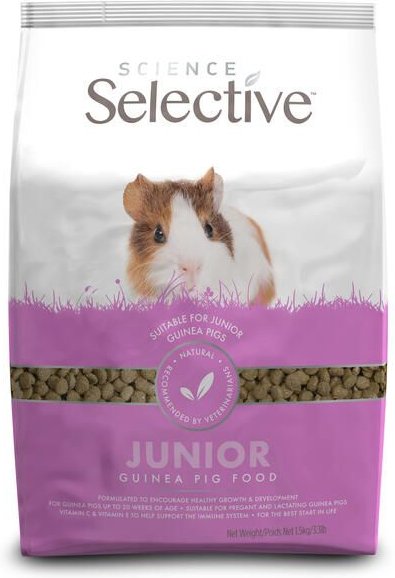 Science Selective Junior Guinea Pig Food， 3.3-lb bag