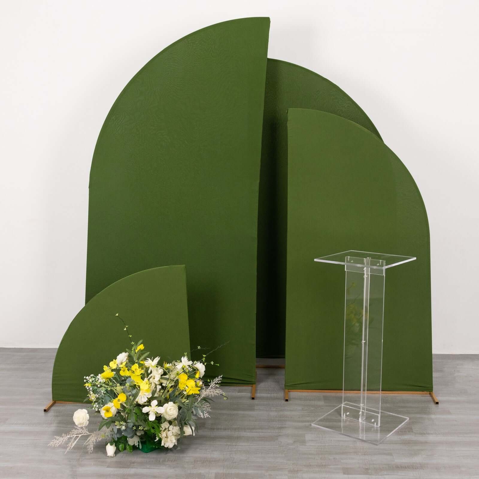 Heavy Duty Acrylic Wedding Display Stand with Square Bases, Clear Plexiglass Flower Pedestal Stand 10mm Thick Plate 32