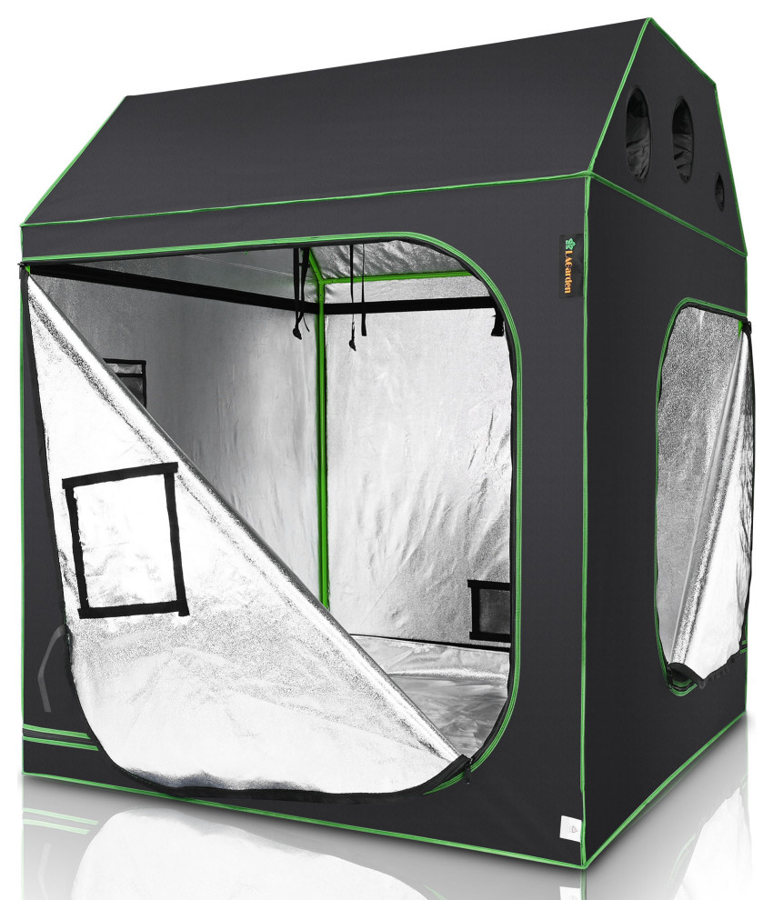 LAGarden 60 quotx60 quotx70 quotIndoor Grow Tent Roof Reflective Mylar Hydroponic Plant   Greenhouses   by Yescom  Houzz