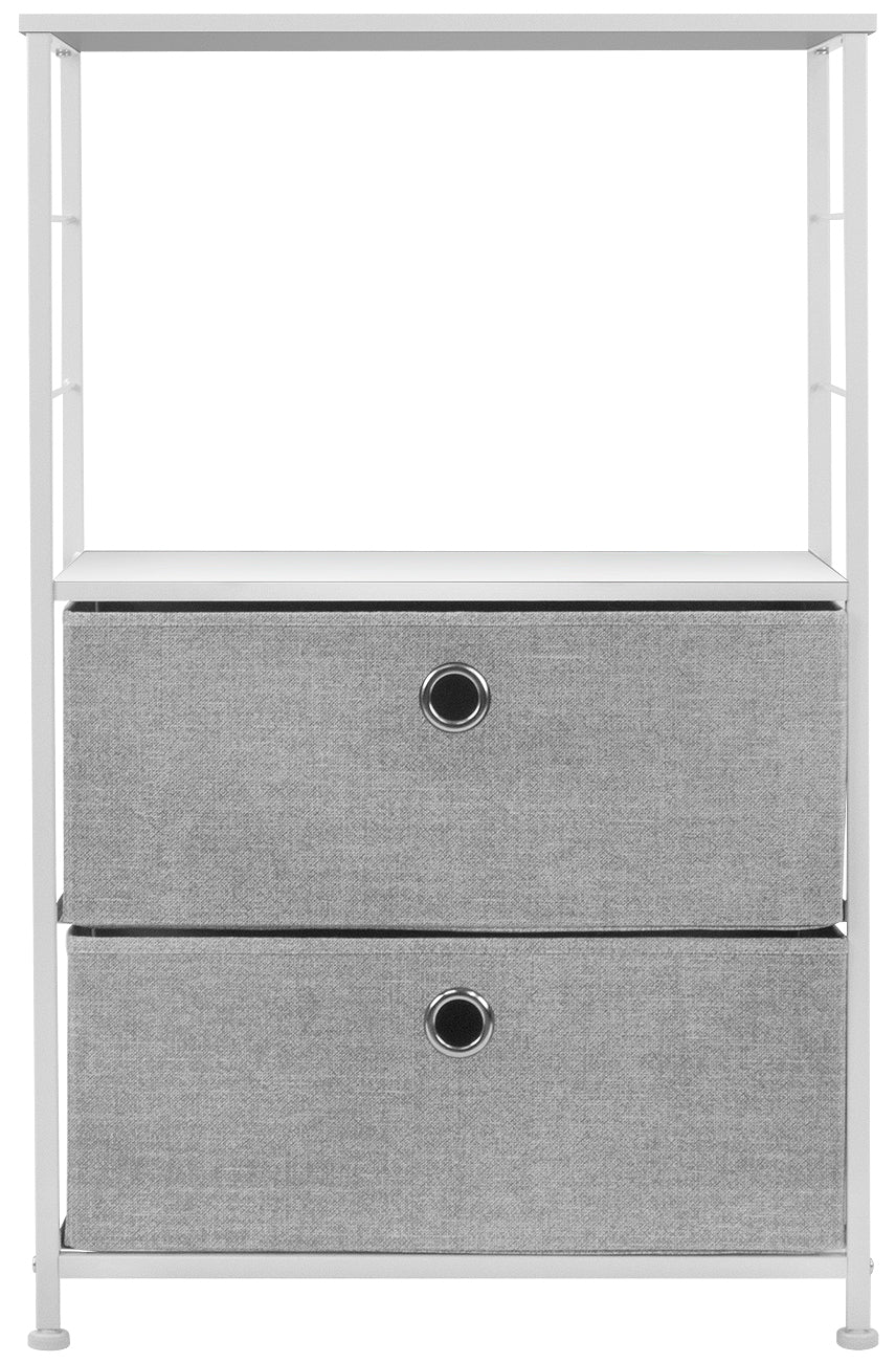 2 Drawers Table Dresser - White