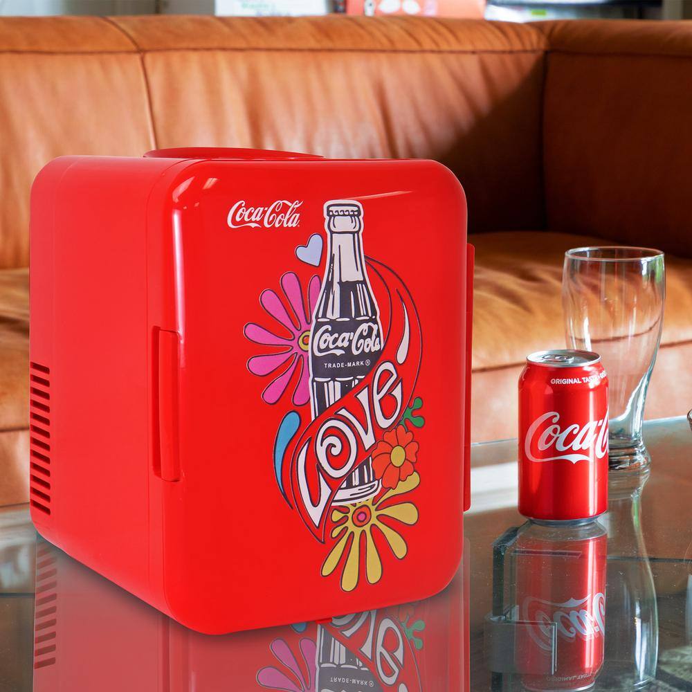 Coca-Cola 4 lit cooler with 1971 LOVE Graphic KDC4-LOVE