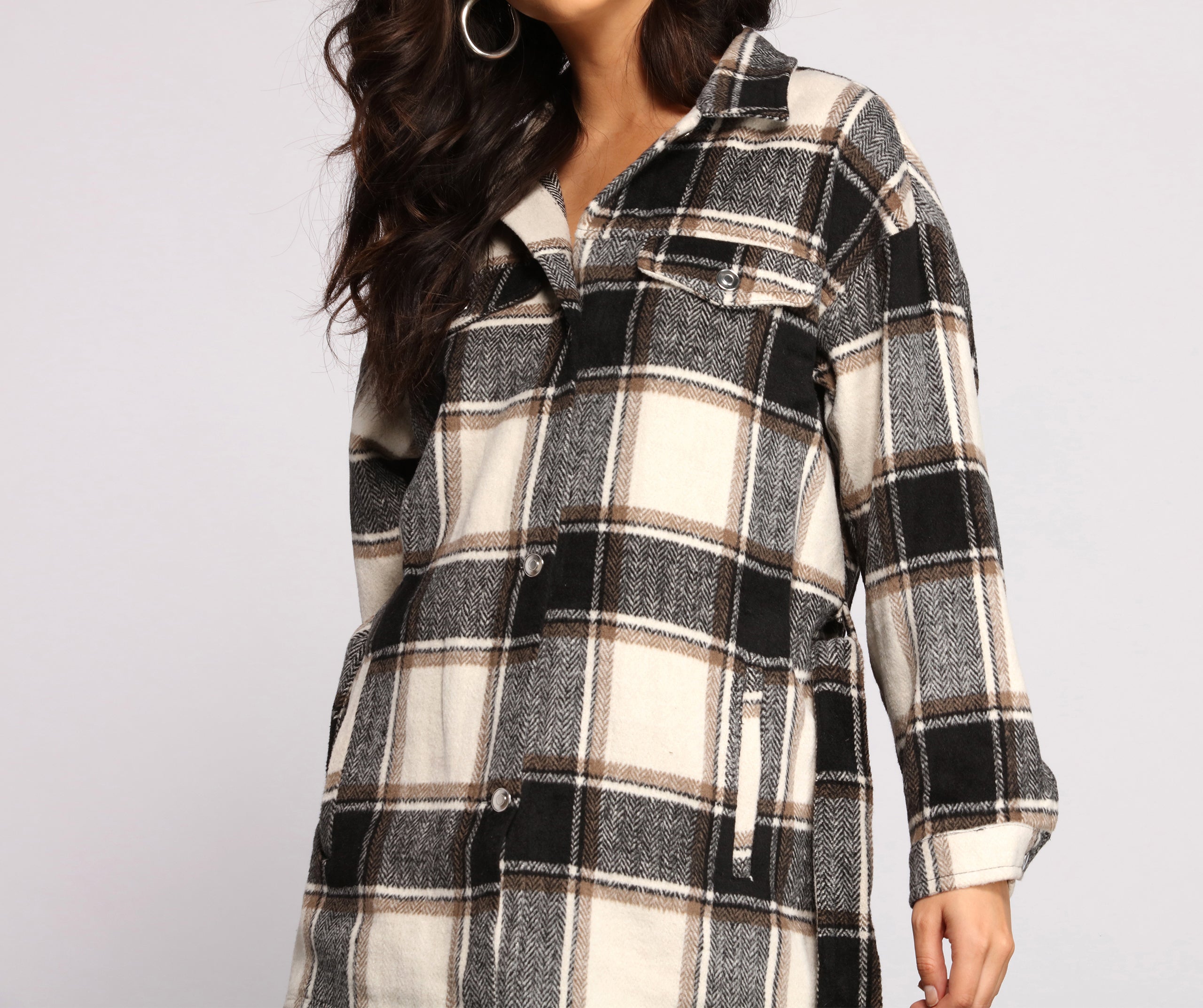 The One Belted Flannel Shacket