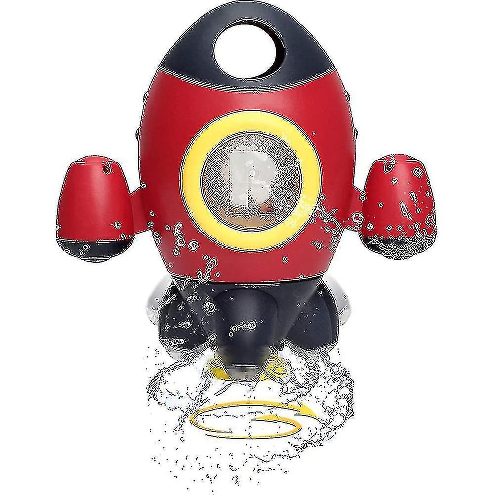 Space Rocket Spray Water With Rotatable Fountain Shower Bathtub Toys