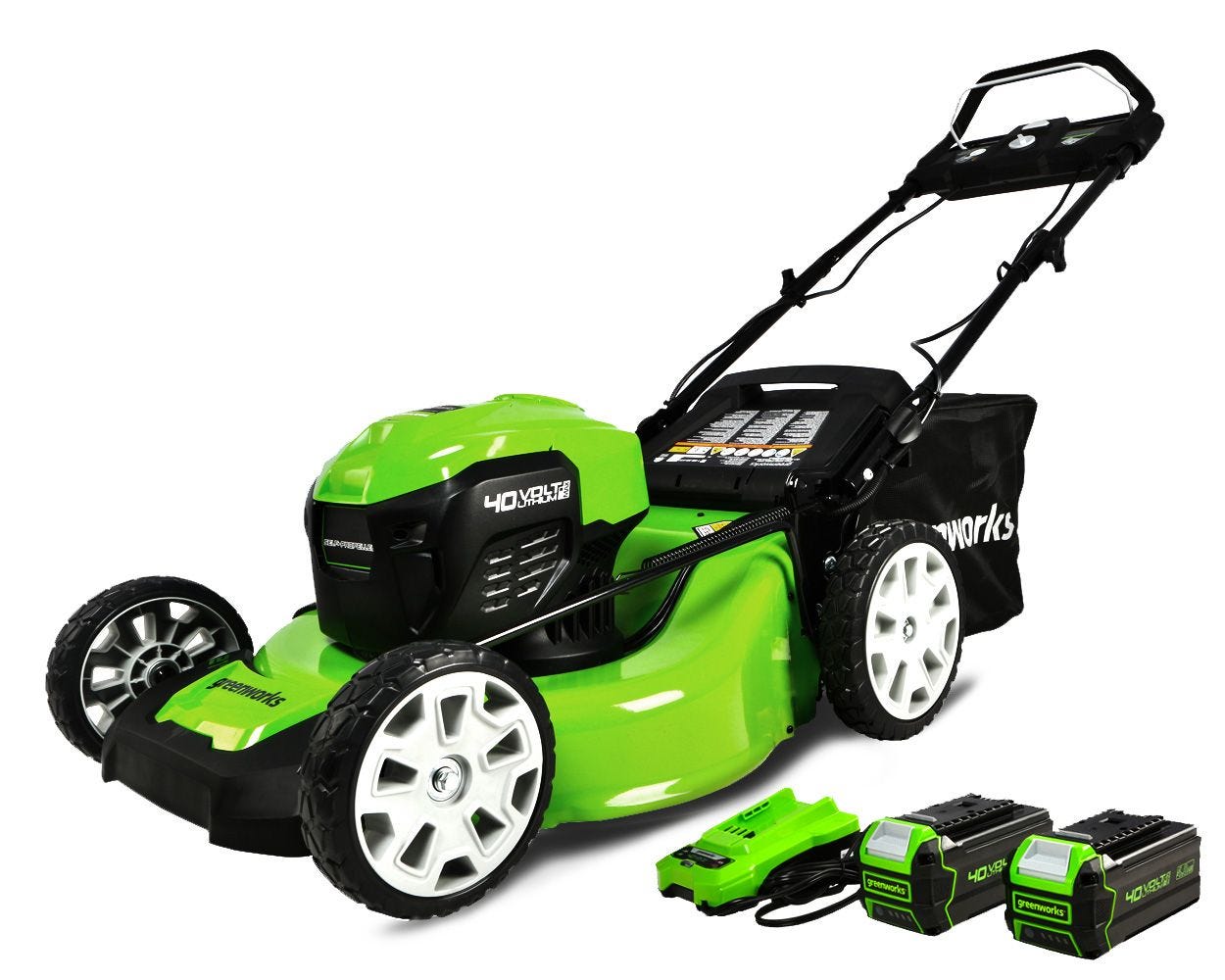 40V 21-Inch Cordless Self-Propelled Lawn Mower | Greenworks