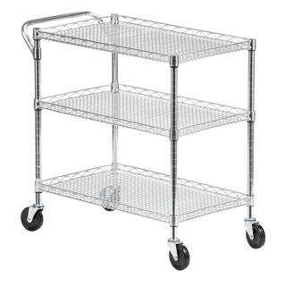 Seville Classics Industrial All-Purpose Utility Cart NSF Listed SHE18304BZ