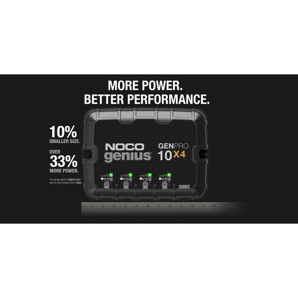 Noco 12V Battery Charger 40A Fully Automatic 4 Bank On Board ;