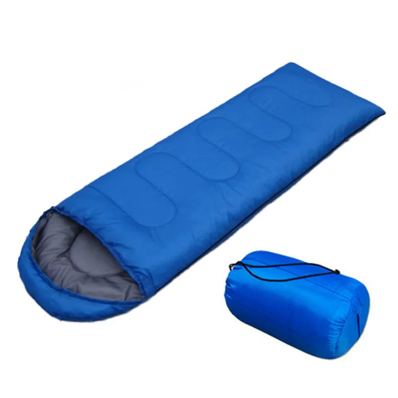 Wholesale outdoor travelling sleeping bags cheap human shape liner cotton emergency hiking camping sleeping bag