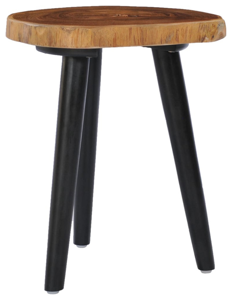 vidaXL Coffee Table End Table Living Room Side Table Solid Teak 15.7 Inch   Midcentury   Coffee Tables   by vidaXL LLC  Houzz