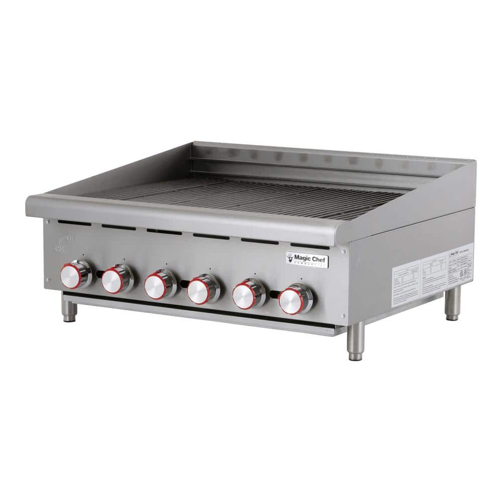 Magic Chef 36 in. Commercial Countertop Radiant Char Broiler MCCCB36A