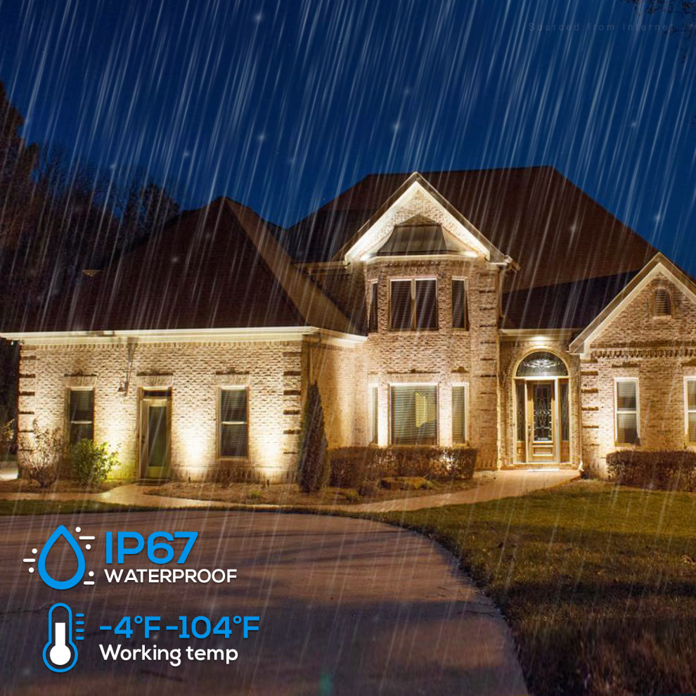 LEONLITE Landscape 6W Flat Top Well Light Low Voltage 3000K Warm White Pack of 6   Modern   Inground And Well Lights   by W86 Trading Co.  LLC  Houzz