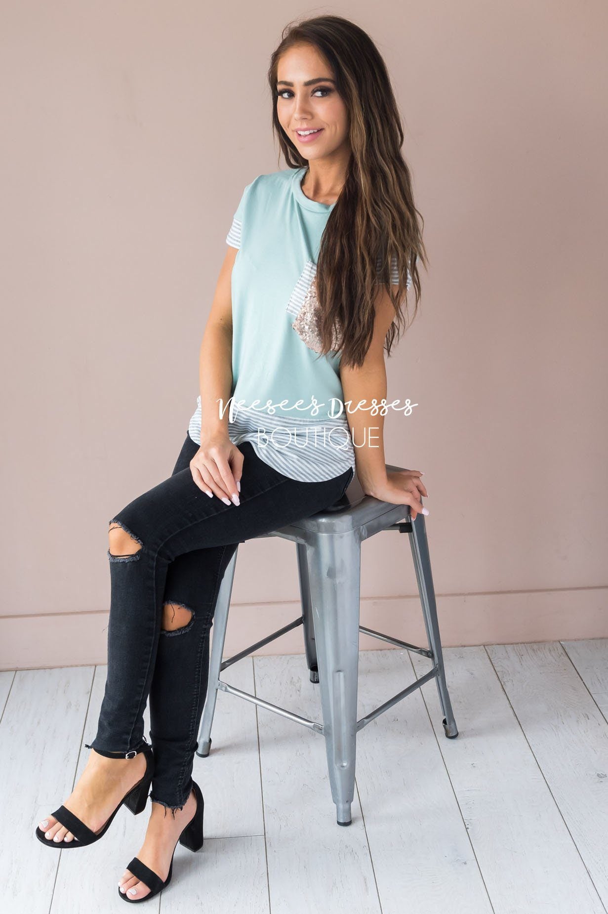 Take The Lead Modest Sparkle Tee