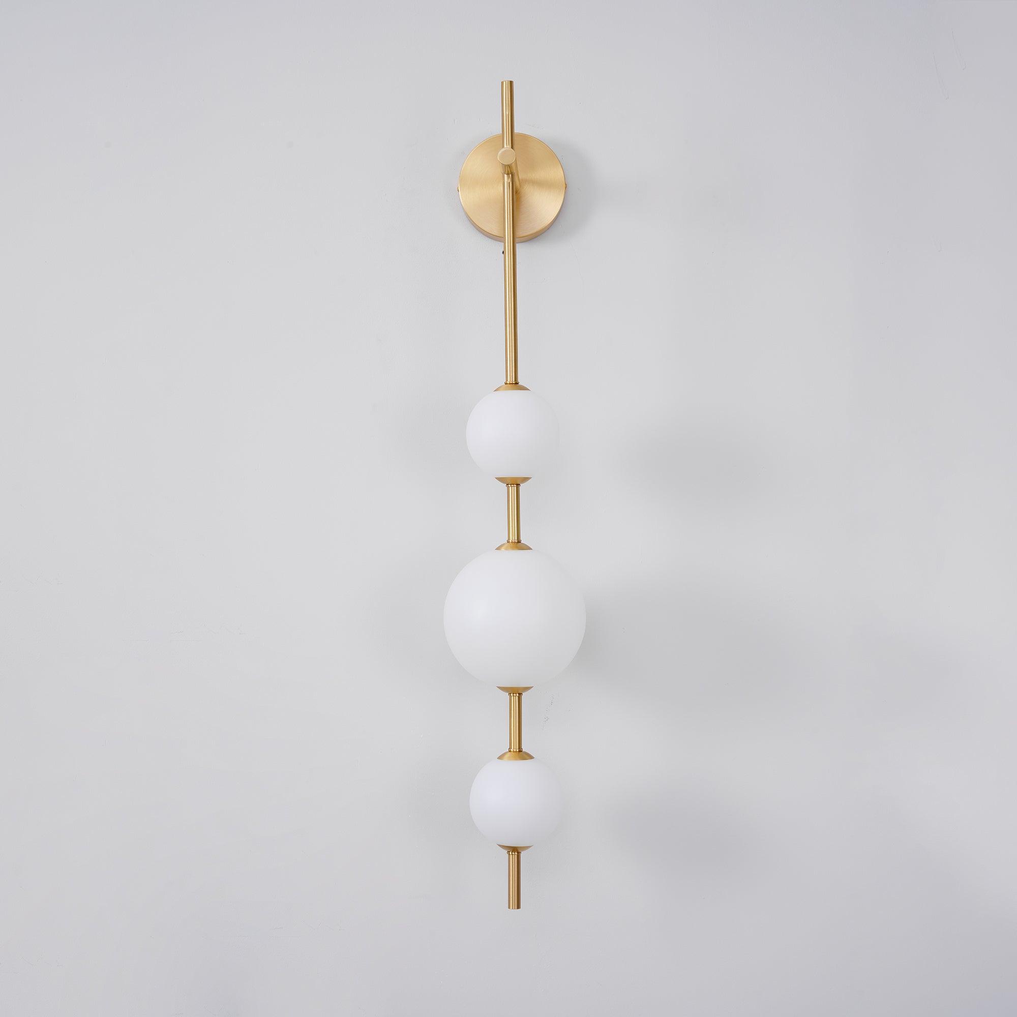 Vertical Globe Plug-in Wall Lamp