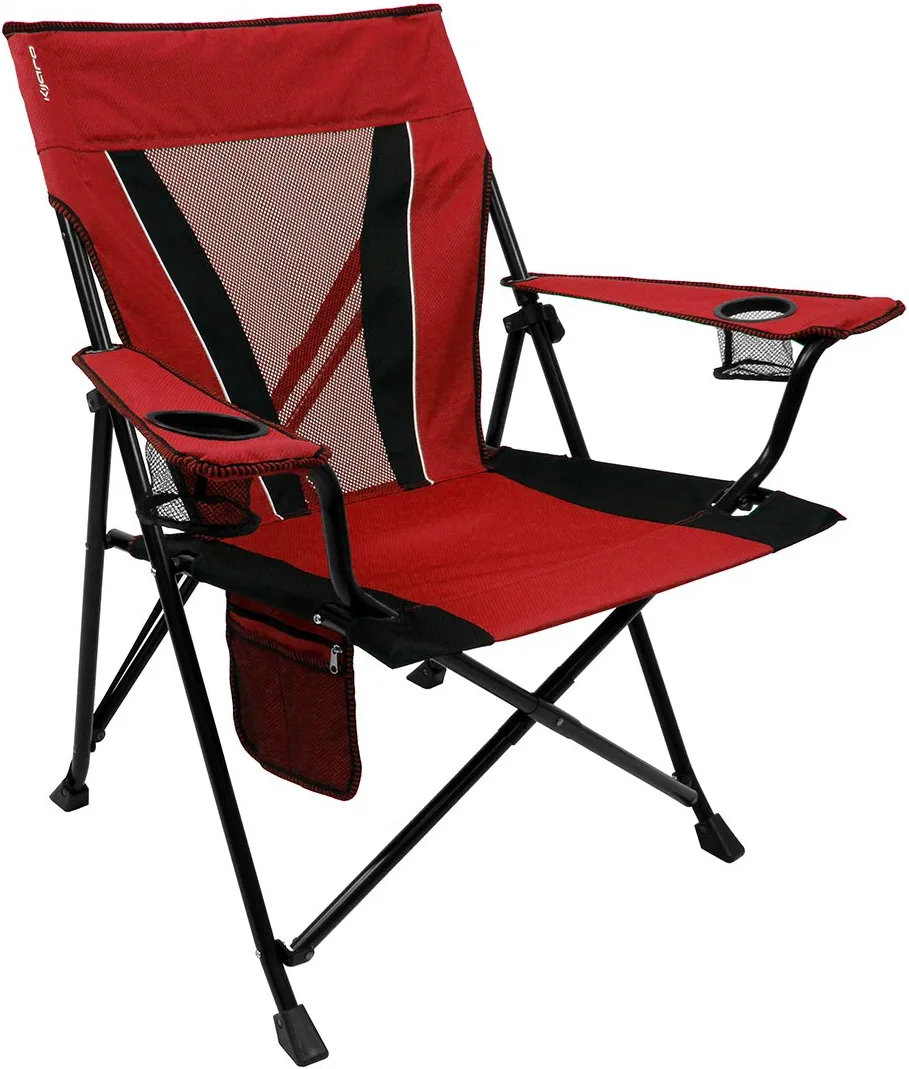 Kijaro XXL Dual Lock Portable Camping Chair - Supports Up To 400lbs - Enjoy the Outdoors in a Versatile Folding Chair， Sports Chair， Outdoor Chair and Lawn Chair (Red Rock Canyon)